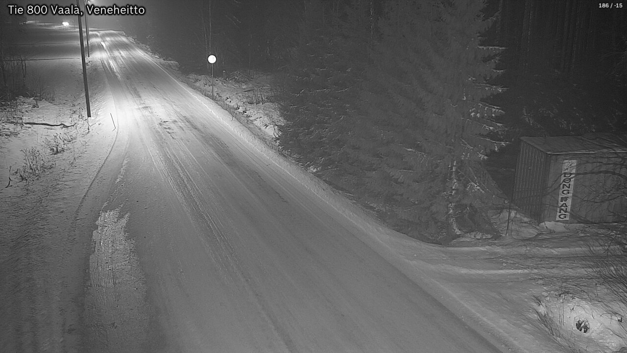 Weather Camera Image Väg 800 Vaala, Veneheitto, Vaala, Pohjois-Pohjanmaa