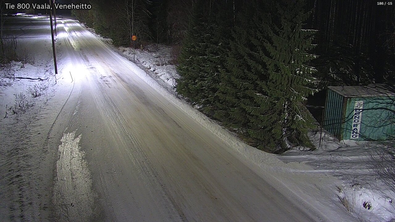Weather Camera Image Väg 800 Vaala, Veneheitto, Vaala, Pohjois-Pohjanmaa