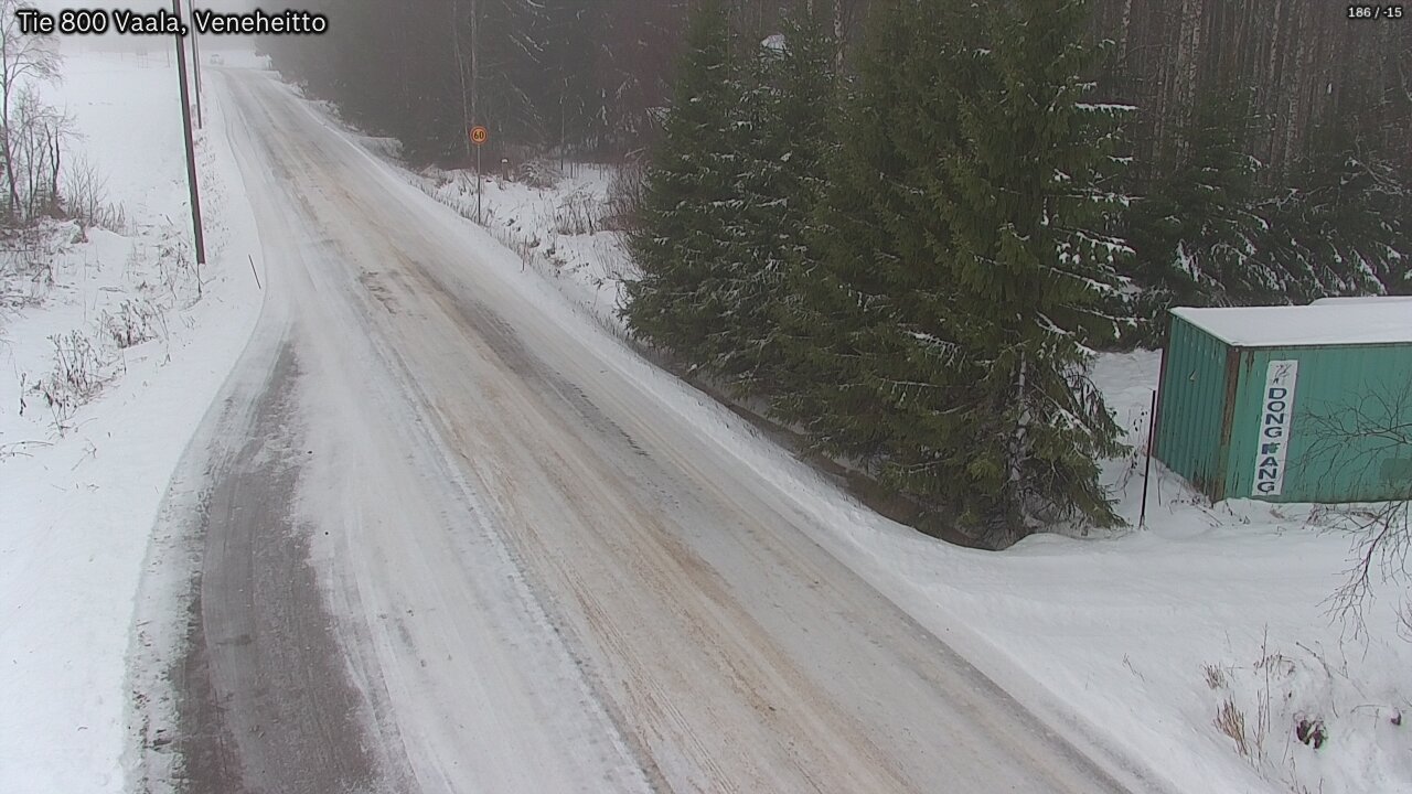 Weather Camera Image Väg 800 Vaala, Veneheitto, Vaala, Pohjois-Pohjanmaa