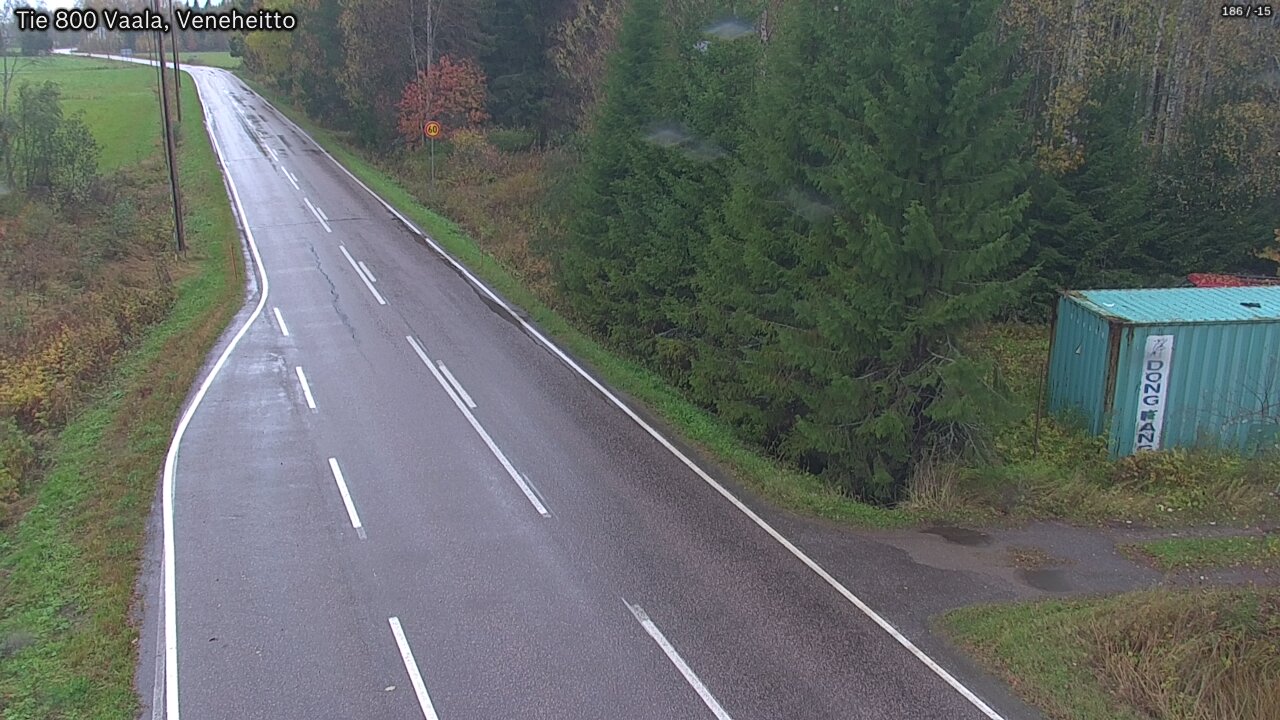Weather Camera Image Road 800 Vaala, Veneheitto, Vaala, Pohjois-Pohjanmaa