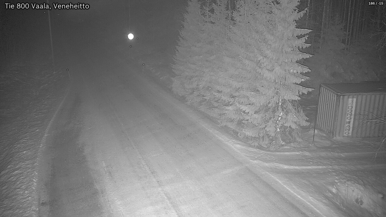 Weather Camera Image Väg 800 Vaala, Veneheitto, Vaala, Pohjois-Pohjanmaa
