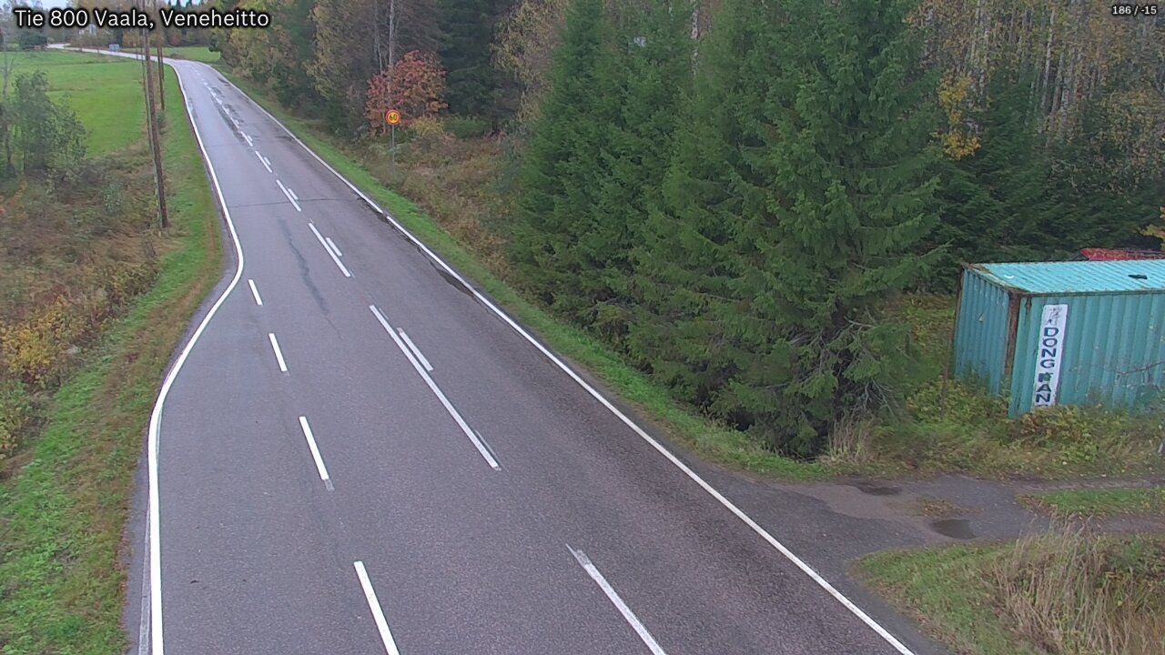 Weather Camera Image Road 800 Vaala, Veneheitto, Vaala, Pohjois-Pohjanmaa