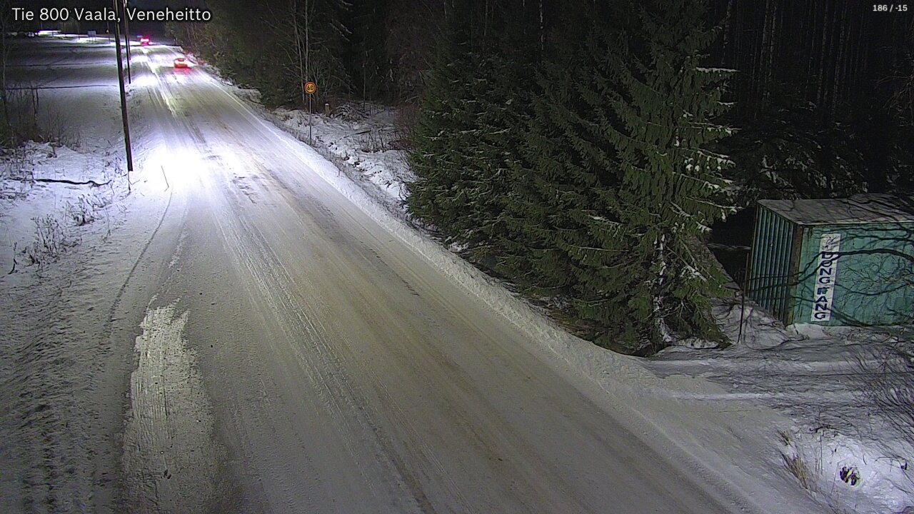 Weather Camera Image Väg 800 Vaala, Veneheitto, Vaala, Pohjois-Pohjanmaa