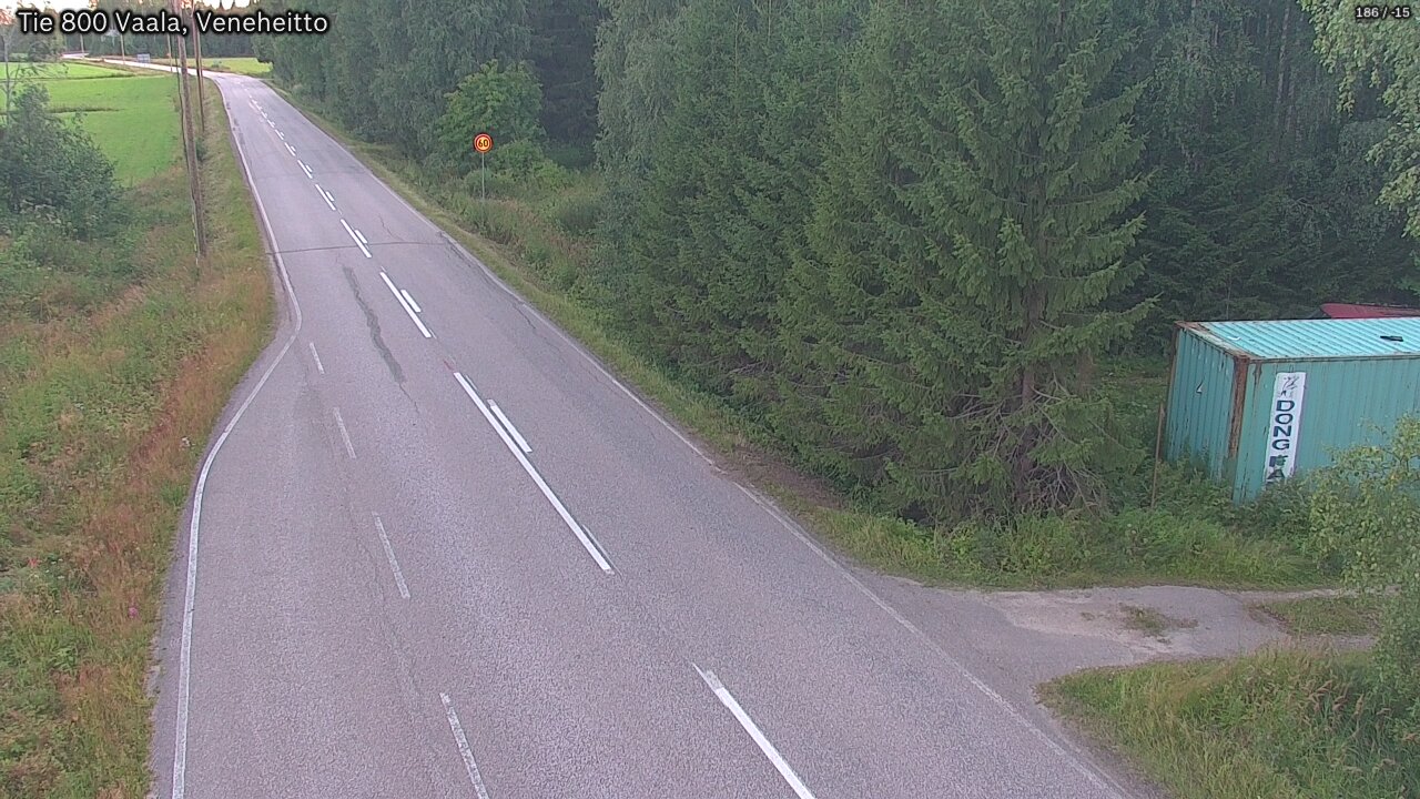 Kelikamerat Kuva Tie 800 Vaala, Veneheitto, Vaala, Pohjois-Pohjanmaa