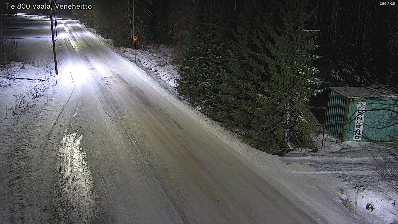 Weather Camera Image Väg 800 Vaala, Veneheitto, Vaala, Pohjois-Pohjanmaa