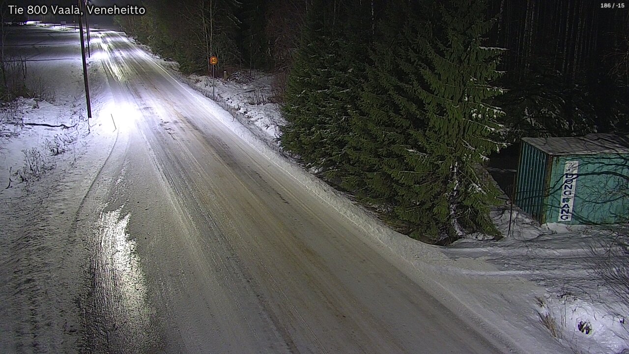 Weather Camera Image Väg 800 Vaala, Veneheitto, Vaala, Pohjois-Pohjanmaa