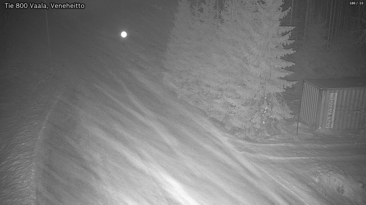 Weather Camera Image Väg 800 Vaala, Veneheitto, Vaala, Pohjois-Pohjanmaa