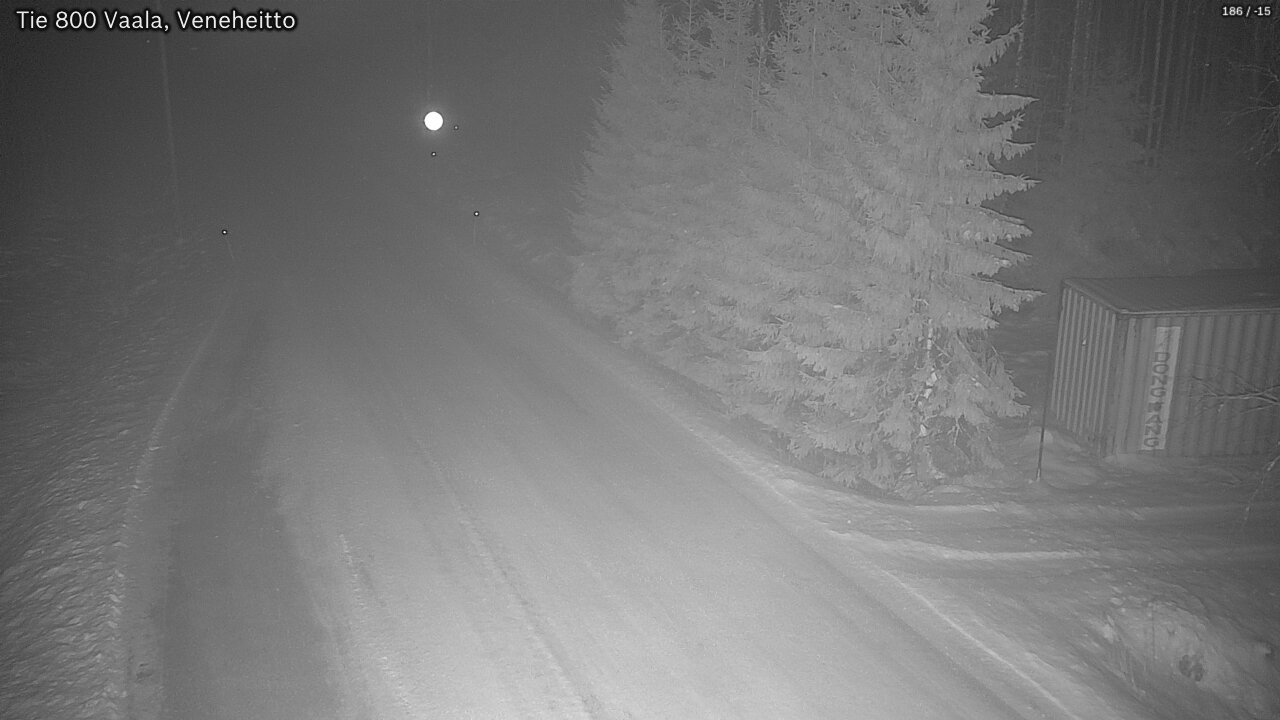 Weather Camera Image Väg 800 Vaala, Veneheitto, Vaala, Pohjois-Pohjanmaa
