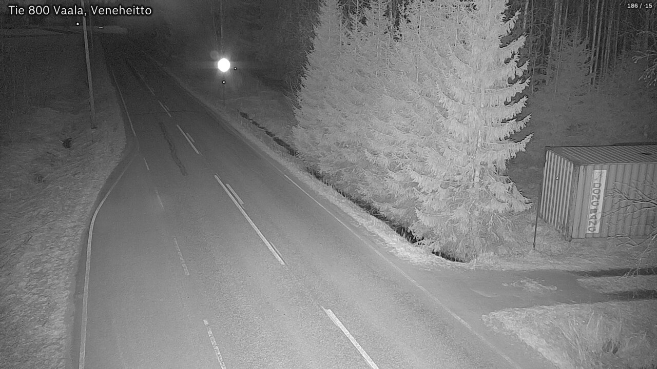 Weather Camera Image Road 800 Vaala, Veneheitto, Vaala, Pohjois-Pohjanmaa