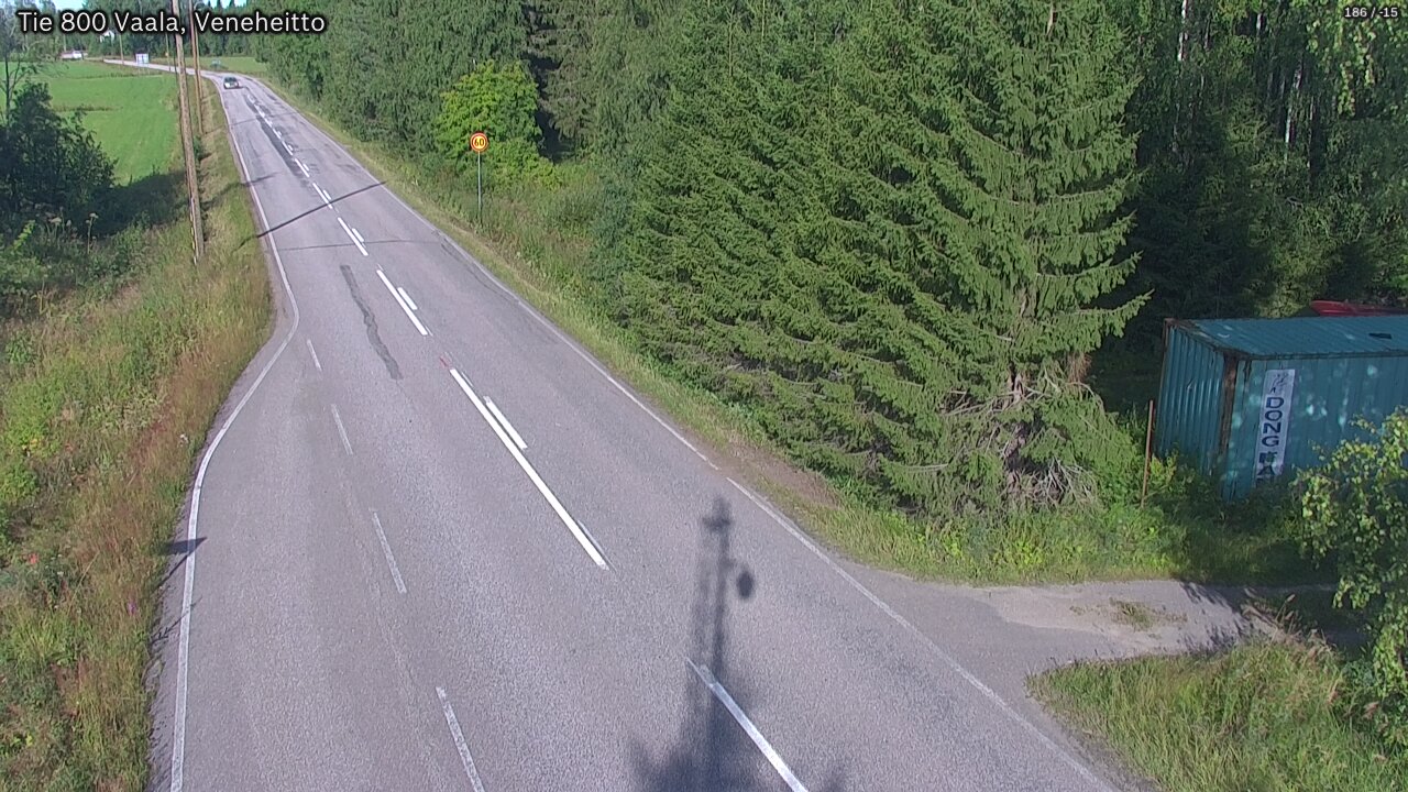 Weather Camera Image Road 800 Vaala, Veneheitto, Vaala, Pohjois-Pohjanmaa