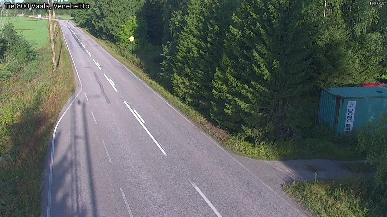 Weather Camera Image Road 800 Vaala, Veneheitto, Vaala, Pohjois-Pohjanmaa