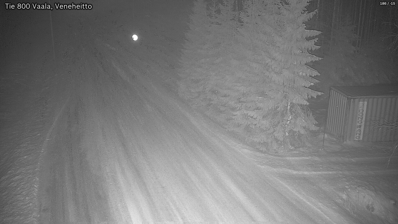 Weather Camera Image Väg 800 Vaala, Veneheitto, Vaala, Pohjois-Pohjanmaa