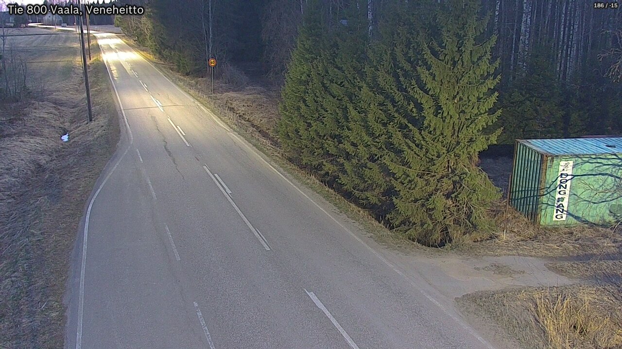 Kelikamerat Kuva Tie 800 Vaala, Veneheitto, Vaala, Pohjois-Pohjanmaa