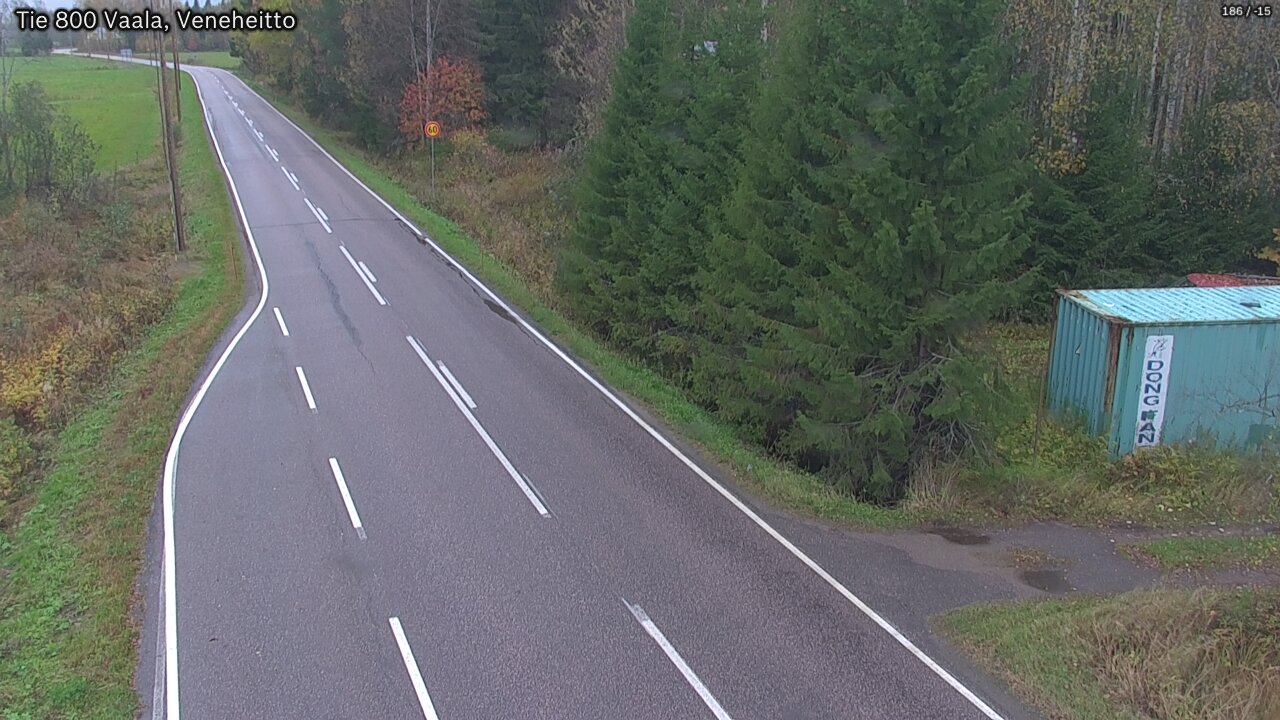Weather Camera Image Road 800 Vaala, Veneheitto, Vaala, Pohjois-Pohjanmaa