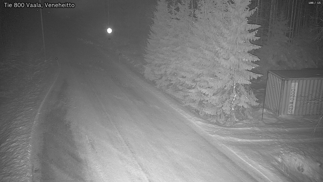 Weather Camera Image Väg 800 Vaala, Veneheitto, Vaala, Pohjois-Pohjanmaa