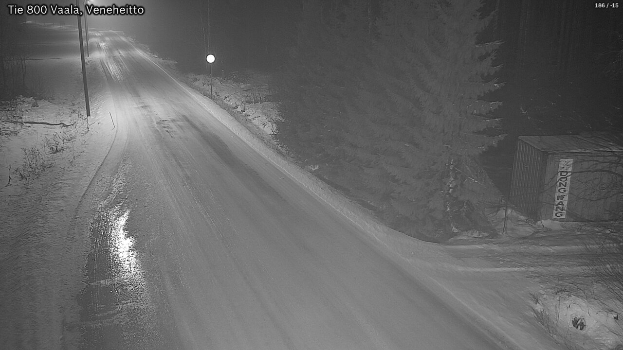 Weather Camera Image Väg 800 Vaala, Veneheitto, Vaala, Pohjois-Pohjanmaa