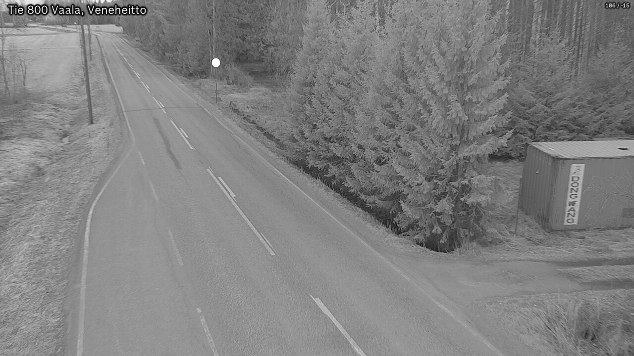 Weather Camera Image Road 800 Vaala, Veneheitto, Vaala, Pohjois-Pohjanmaa