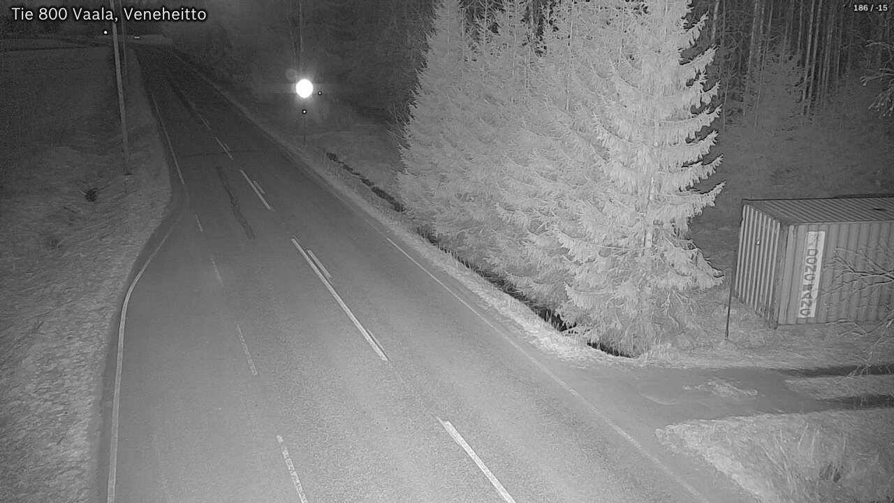 Weather Camera Image Road 800 Vaala, Veneheitto, Vaala, Pohjois-Pohjanmaa