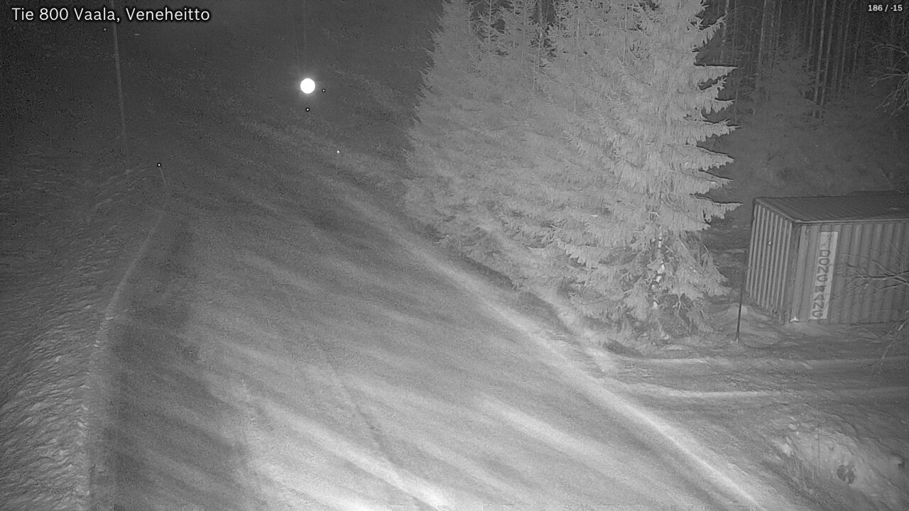 Weather Camera Image Väg 800 Vaala, Veneheitto, Vaala, Pohjois-Pohjanmaa