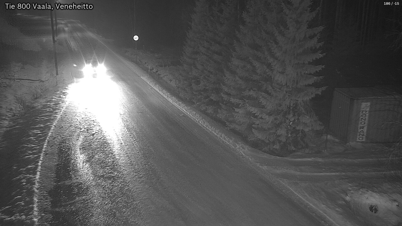 Weather Camera Image Väg 800 Vaala, Veneheitto, Vaala, Pohjois-Pohjanmaa