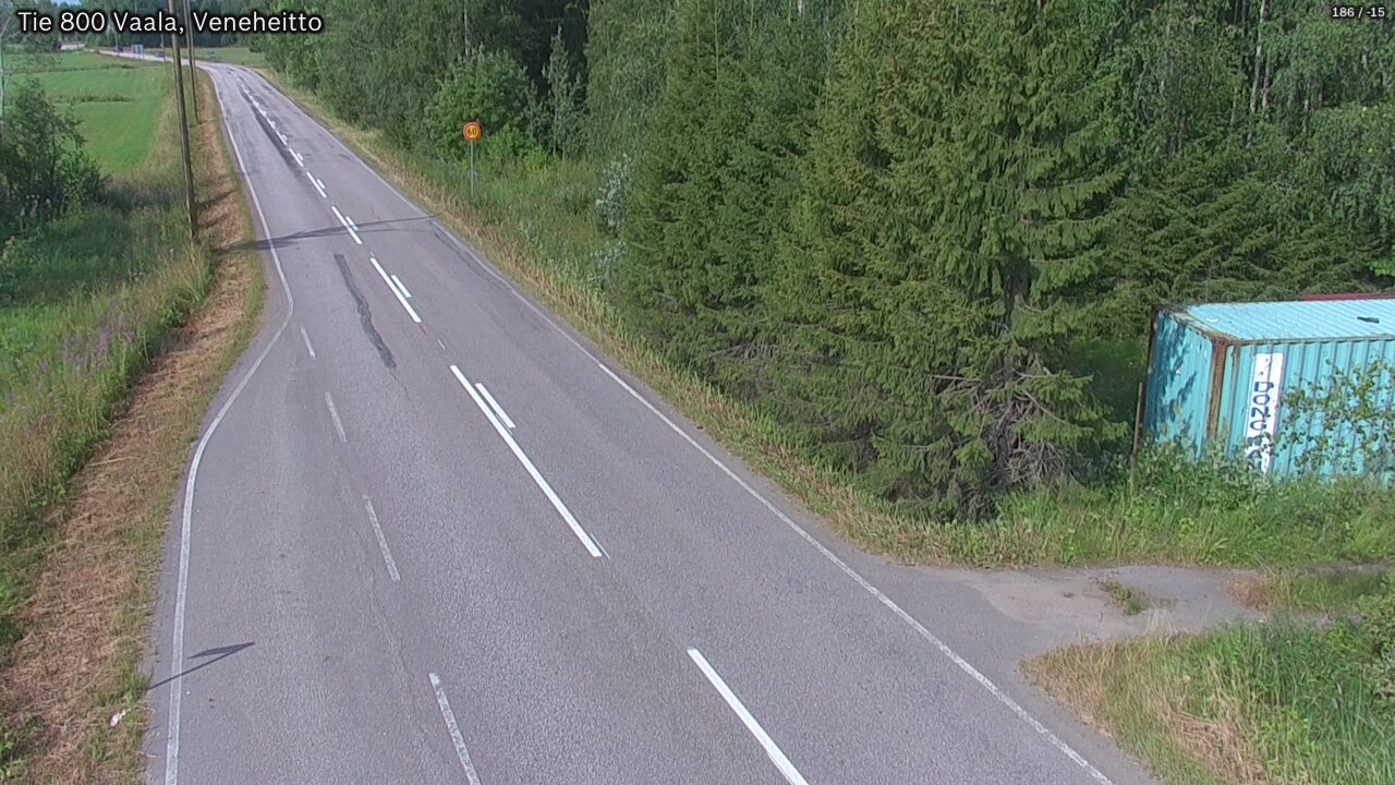 Weather Camera Image Väg 800 Vaala, Veneheitto, Vaala, Pohjois-Pohjanmaa