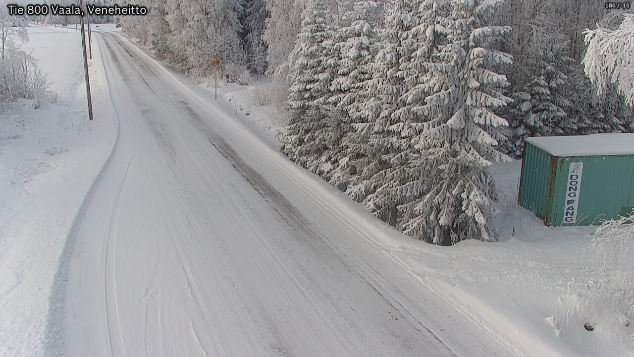 Weather Camera Image Road 800 Vaala, Veneheitto, Vaala, Pohjois-Pohjanmaa