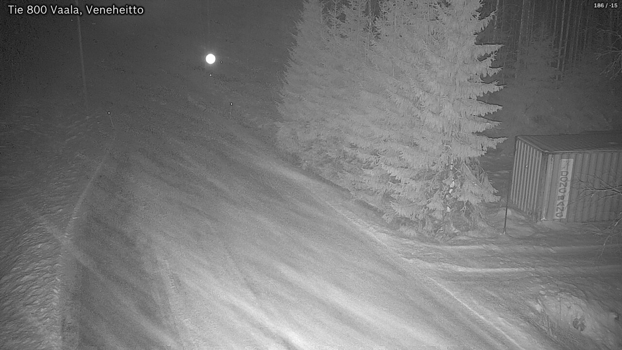 Weather Camera Image Väg 800 Vaala, Veneheitto, Vaala, Pohjois-Pohjanmaa