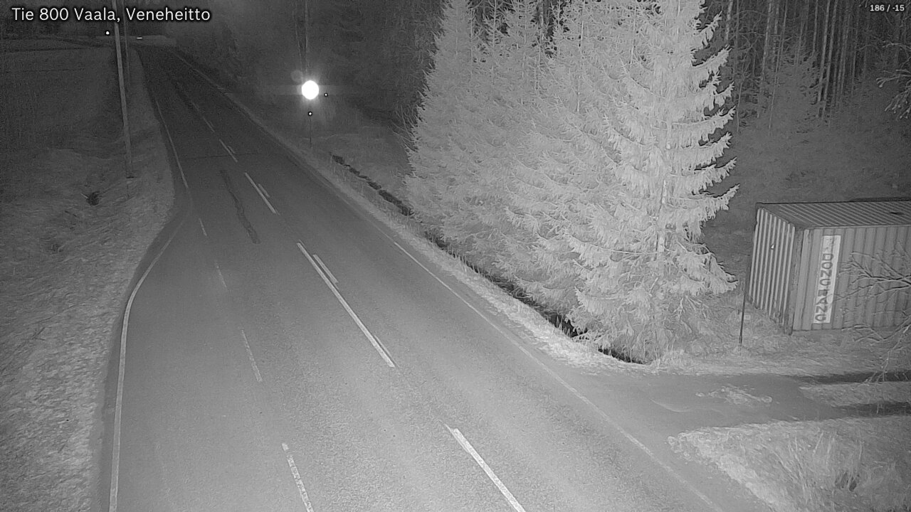 Weather Camera Image Road 800 Vaala, Veneheitto, Vaala, Pohjois-Pohjanmaa