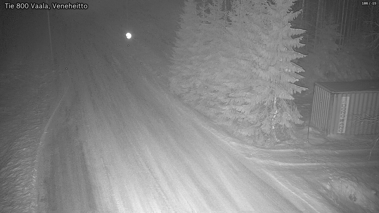 Weather Camera Image Väg 800 Vaala, Veneheitto, Vaala, Pohjois-Pohjanmaa