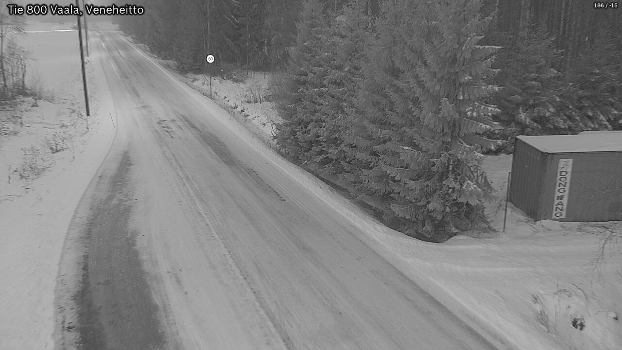 Weather Camera Image Väg 800 Vaala, Veneheitto, Vaala, Pohjois-Pohjanmaa