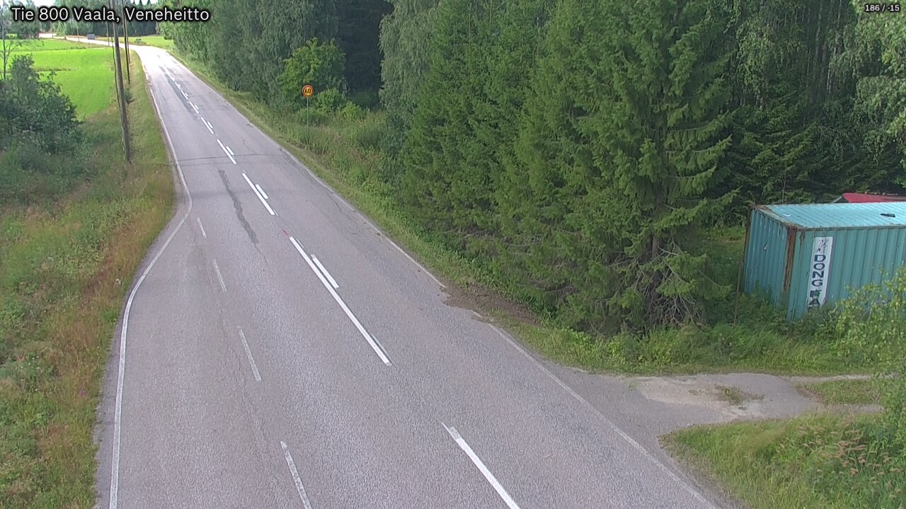 Kelikamerat Kuva Tie 800 Vaala, Veneheitto, Vaala, Pohjois-Pohjanmaa