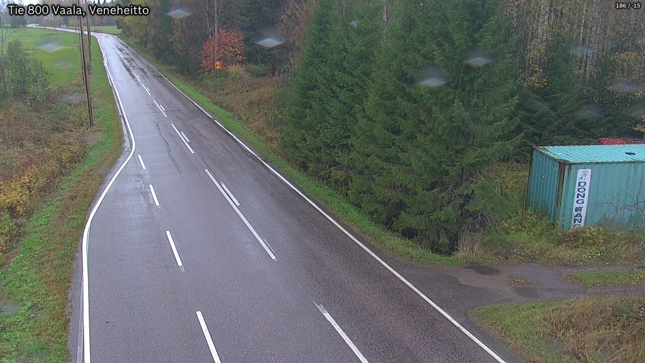 Weather Camera Image Road 800 Vaala, Veneheitto, Vaala, Pohjois-Pohjanmaa