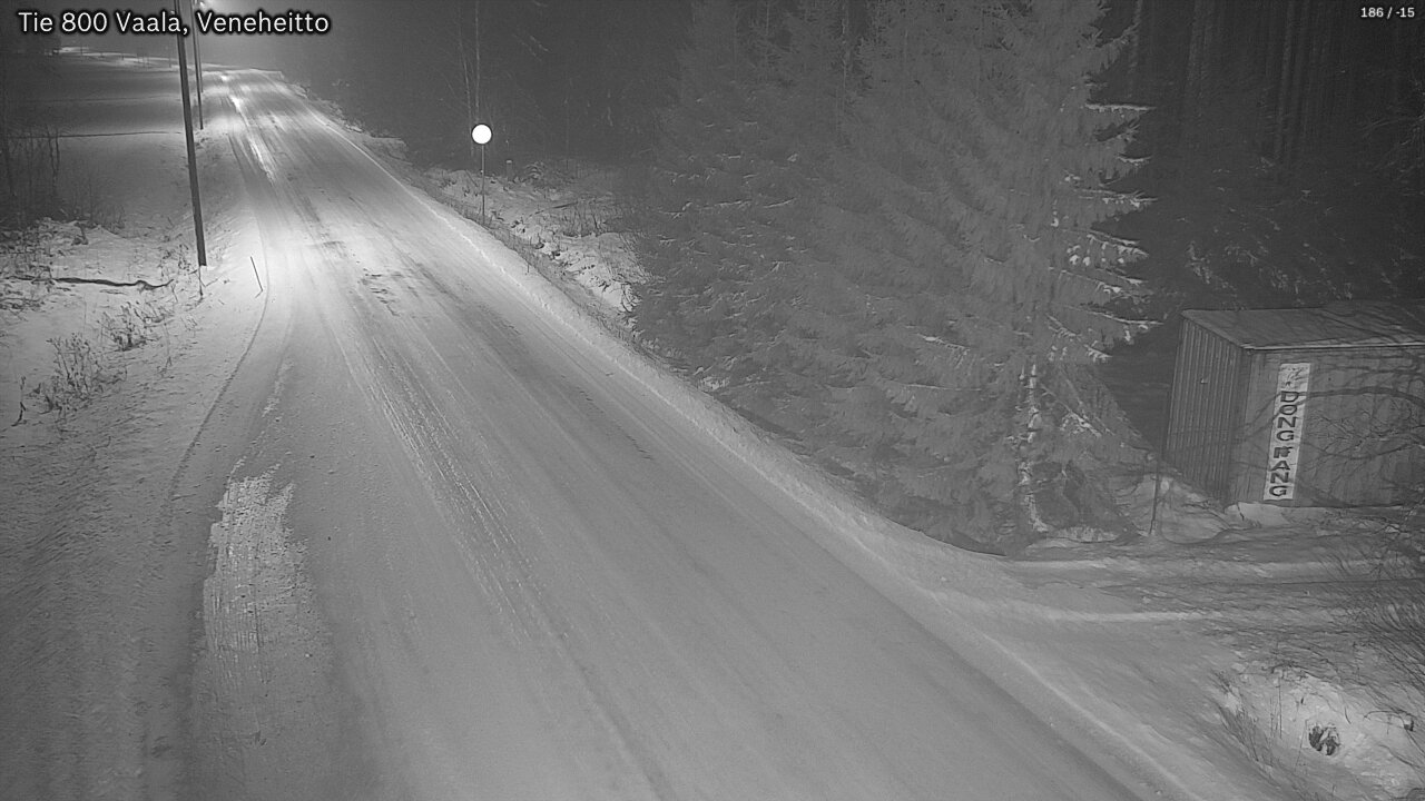 Weather Camera Image Väg 800 Vaala, Veneheitto, Vaala, Pohjois-Pohjanmaa