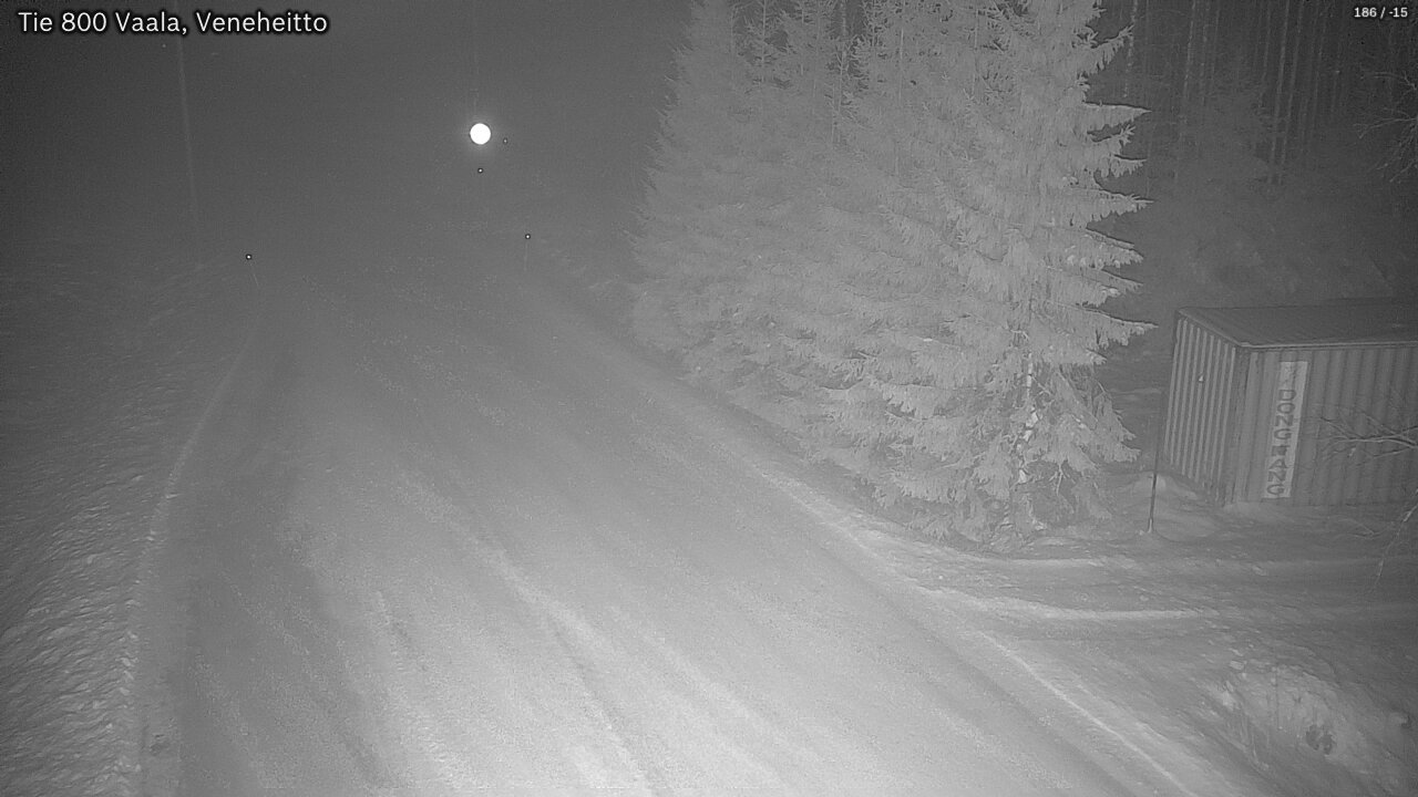 Weather Camera Image Väg 800 Vaala, Veneheitto, Vaala, Pohjois-Pohjanmaa