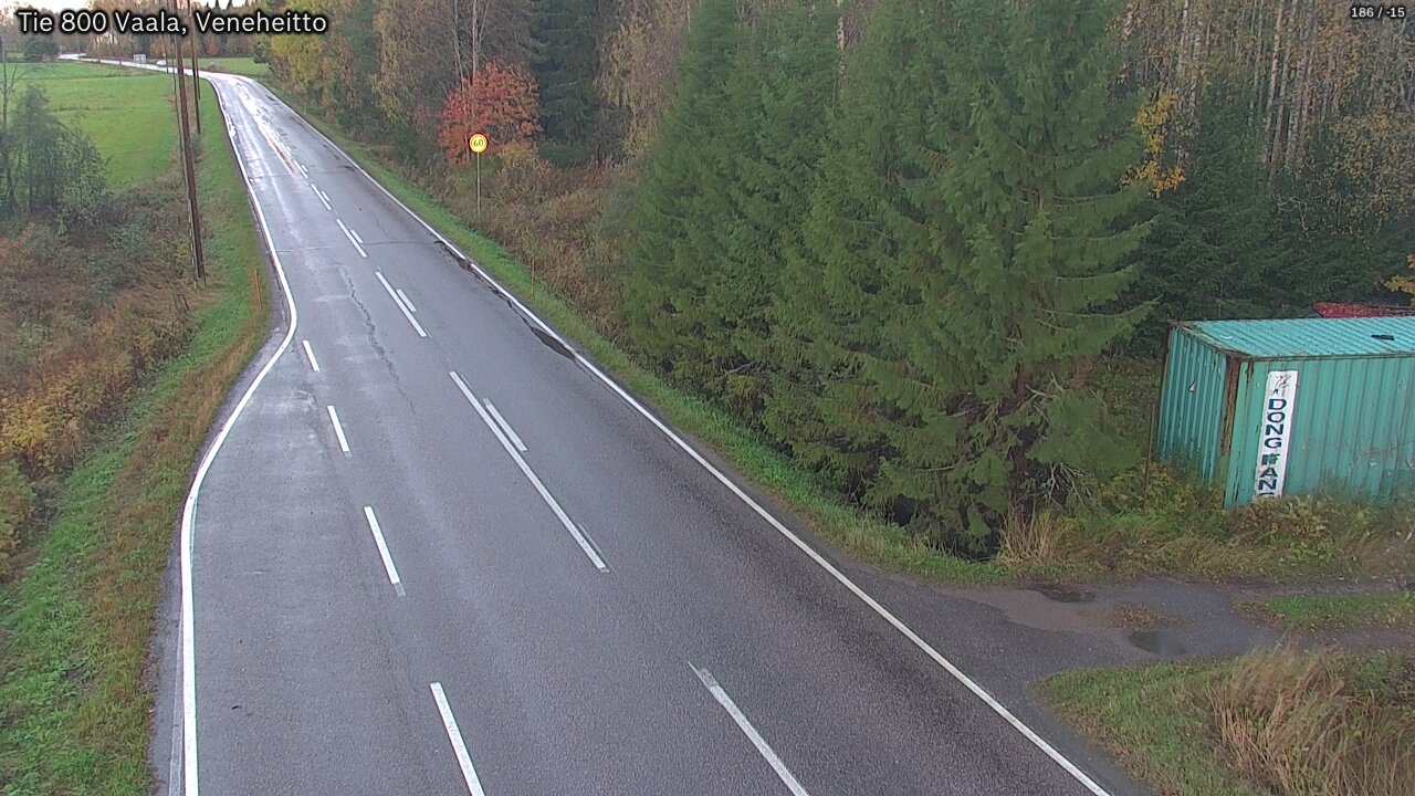 Weather Camera Image Road 800 Vaala, Veneheitto, Vaala, Pohjois-Pohjanmaa
