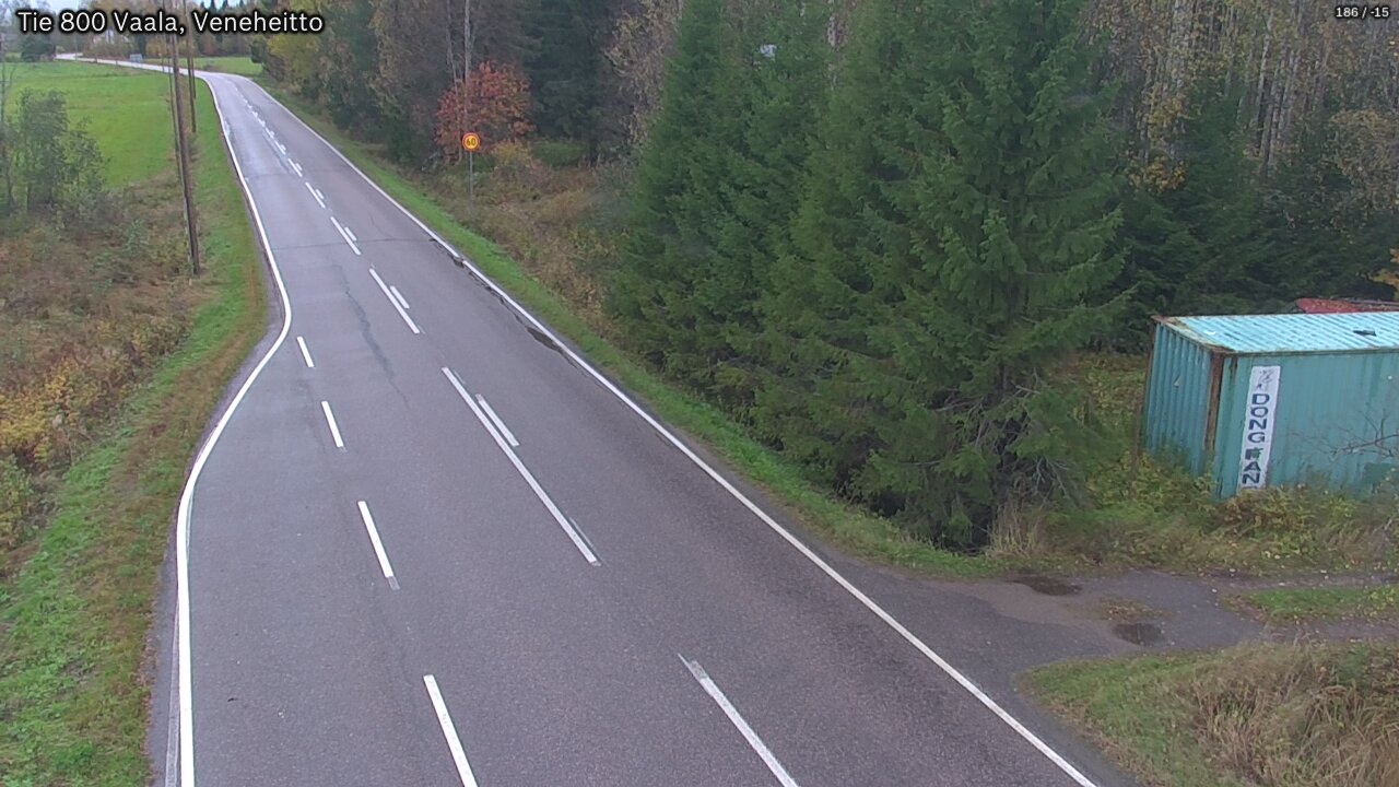 Weather Camera Image Road 800 Vaala, Veneheitto, Vaala, Pohjois-Pohjanmaa
