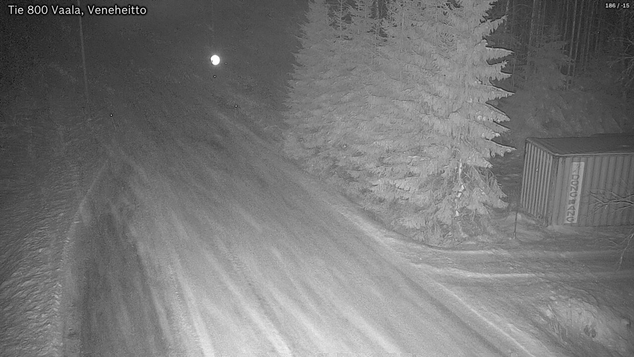 Weather Camera Image Väg 800 Vaala, Veneheitto, Vaala, Pohjois-Pohjanmaa