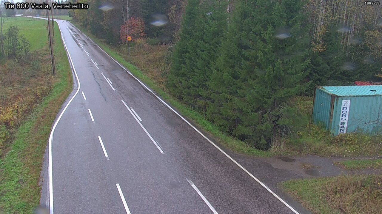 Weather Camera Image Road 800 Vaala, Veneheitto, Vaala, Pohjois-Pohjanmaa