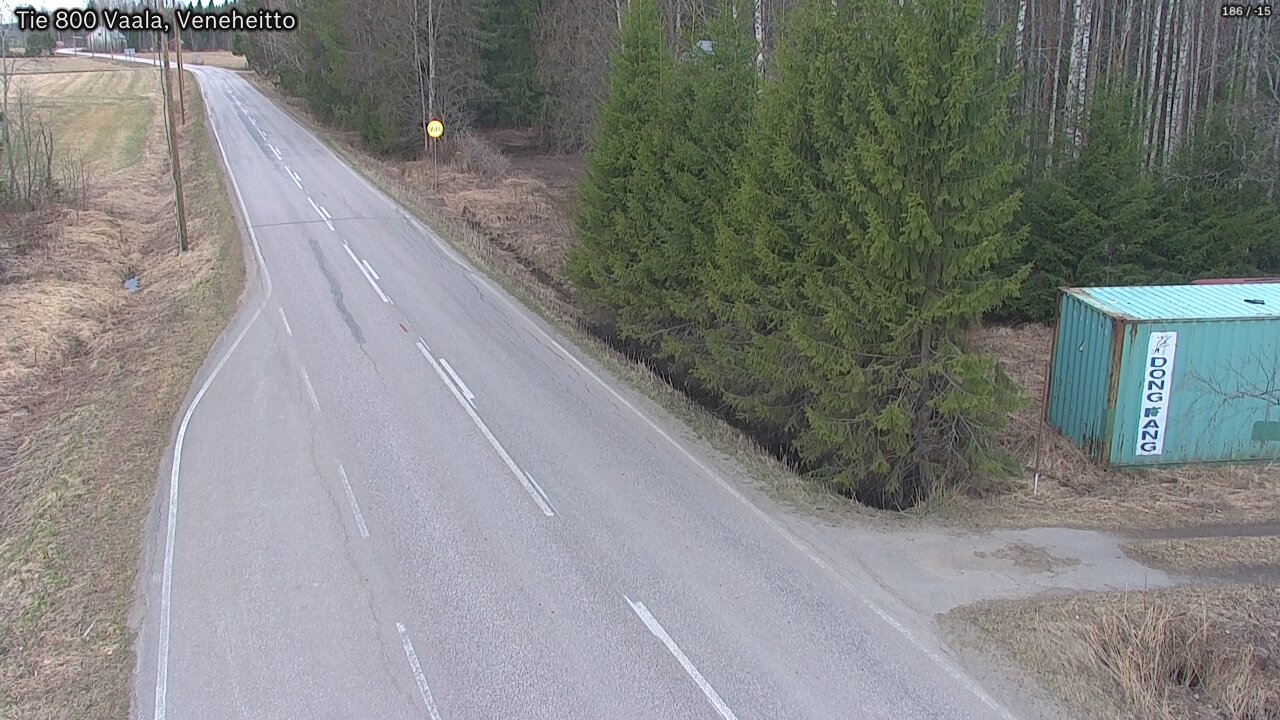 Weather Camera Image Road 800 Vaala, Veneheitto, Vaala, Pohjois-Pohjanmaa