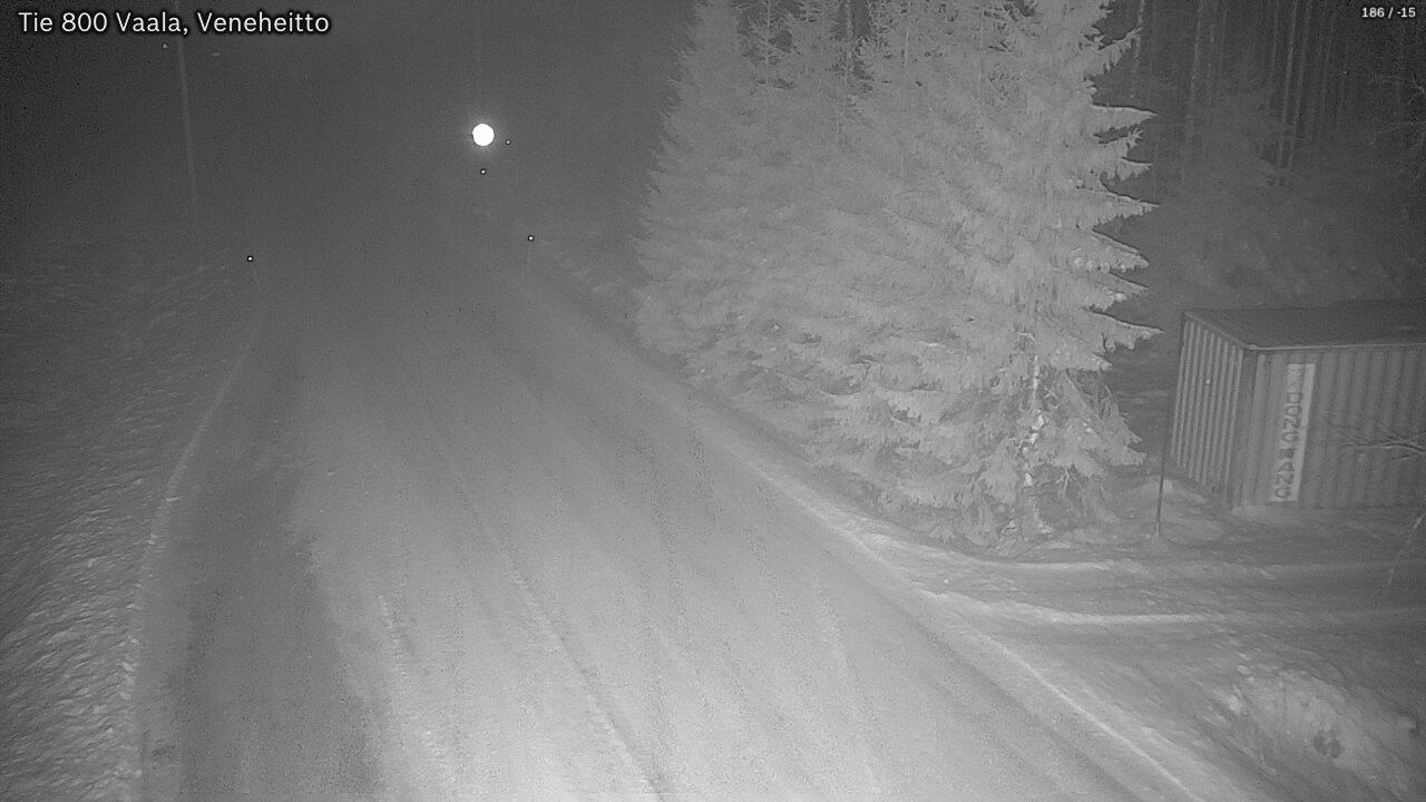 Weather Camera Image Väg 800 Vaala, Veneheitto, Vaala, Pohjois-Pohjanmaa
