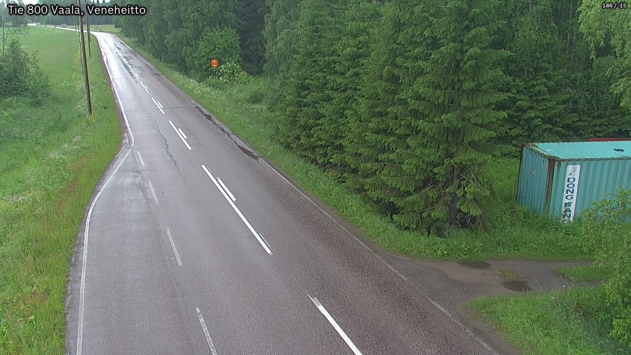Weather Camera Image Road 800 Vaala, Veneheitto, Vaala, Pohjois-Pohjanmaa