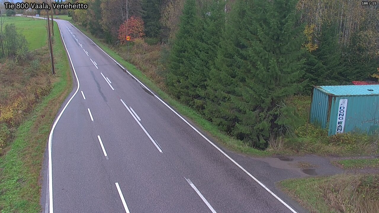 Weather Camera Image Road 800 Vaala, Veneheitto, Vaala, Pohjois-Pohjanmaa