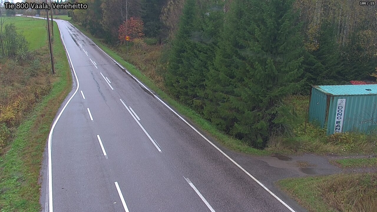 Weather Camera Image Road 800 Vaala, Veneheitto, Vaala, Pohjois-Pohjanmaa