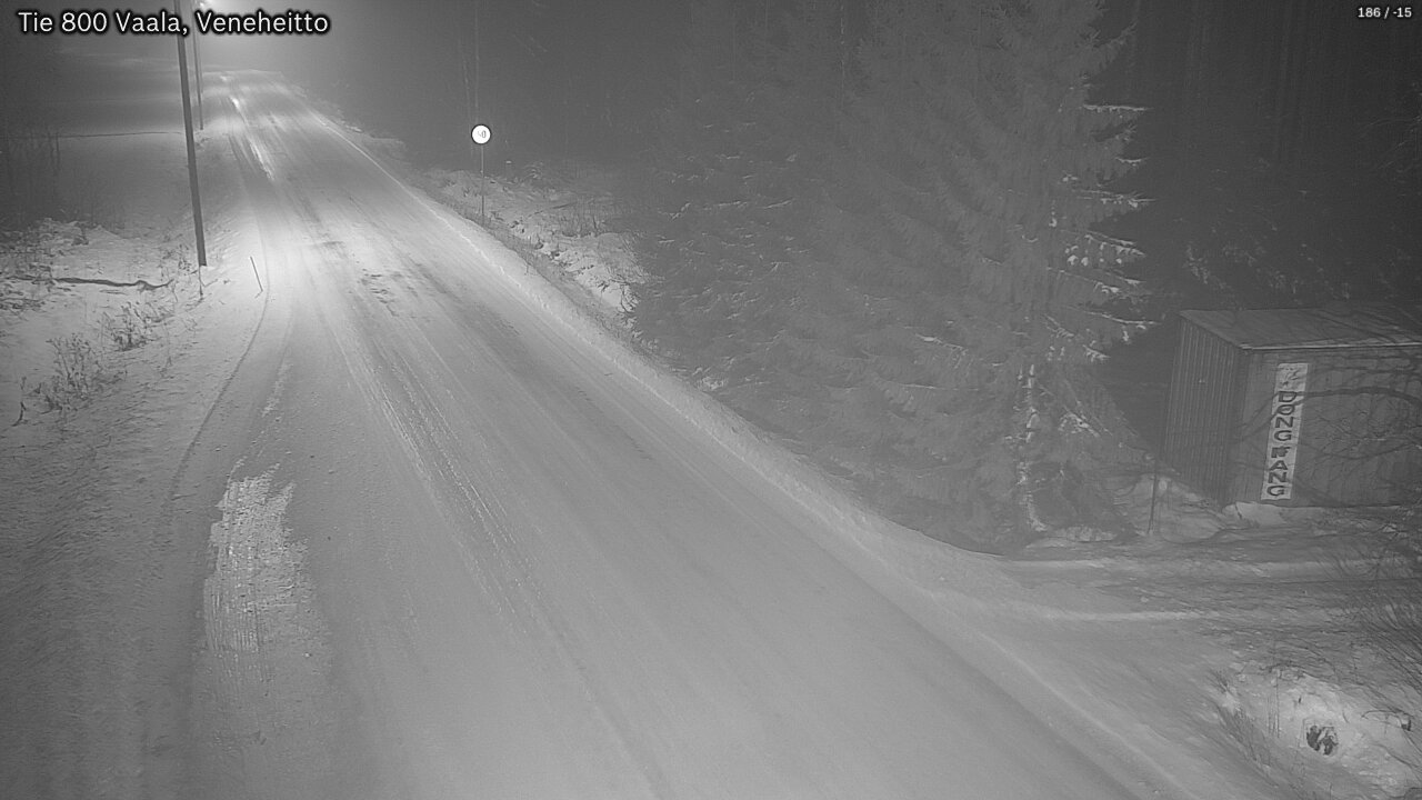 Weather Camera Image Väg 800 Vaala, Veneheitto, Vaala, Pohjois-Pohjanmaa
