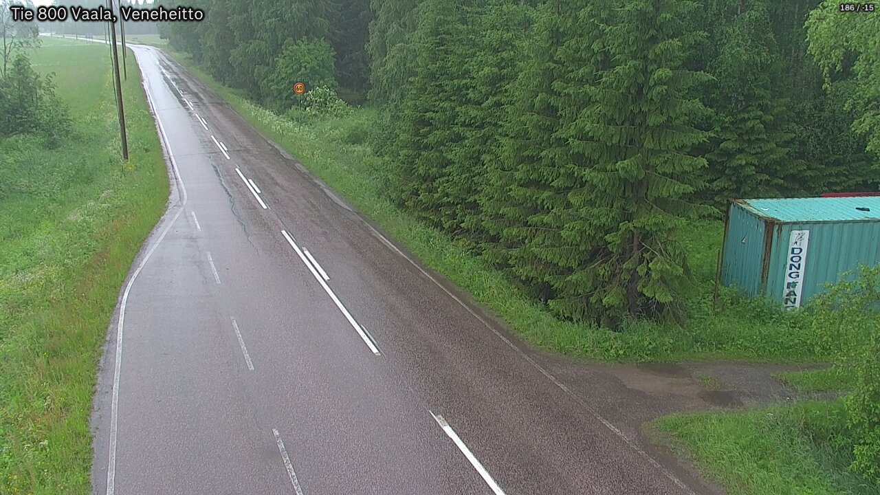 Weather Camera Image Road 800 Vaala, Veneheitto, Vaala, Pohjois-Pohjanmaa