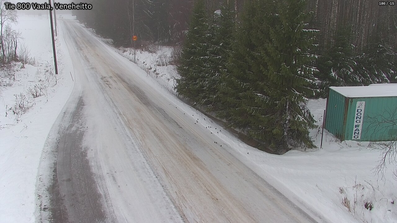 Weather Camera Image Väg 800 Vaala, Veneheitto, Vaala, Pohjois-Pohjanmaa