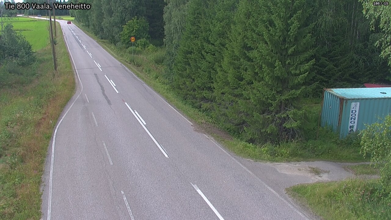 Kelikamerat Kuva Tie 800 Vaala, Veneheitto, Vaala, Pohjois-Pohjanmaa