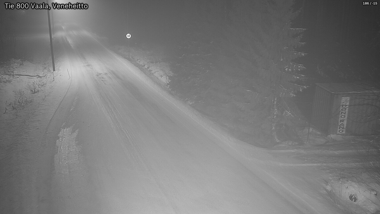 Weather Camera Image Väg 800 Vaala, Veneheitto, Vaala, Pohjois-Pohjanmaa