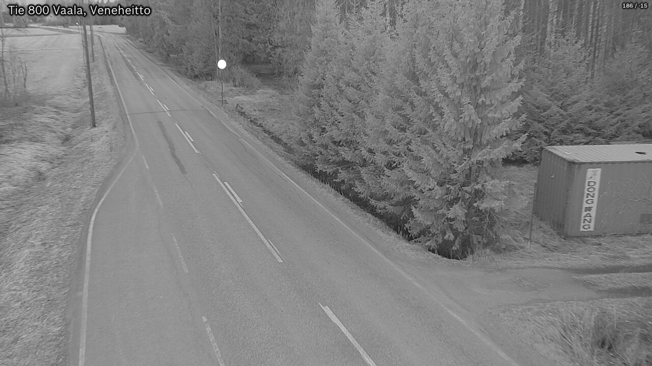 Weather Camera Image Road 800 Vaala, Veneheitto, Vaala, Pohjois-Pohjanmaa