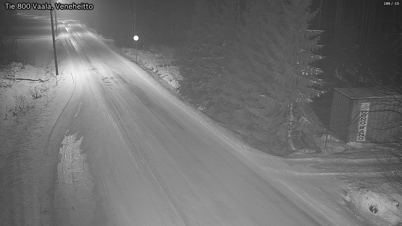 Weather Camera Image Väg 800 Vaala, Veneheitto, Vaala, Pohjois-Pohjanmaa
